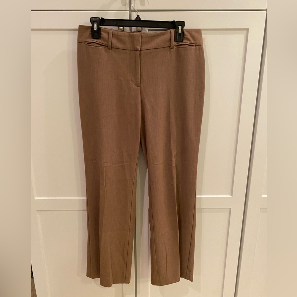 Loft woman’s curvy size 6P taupe trousers.